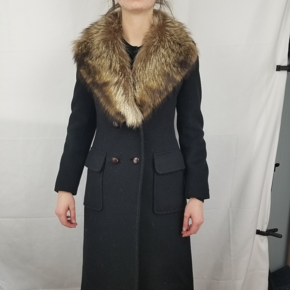 Vintage Fairbrooke Wool Pea Coat Size 8 Saks Fifth